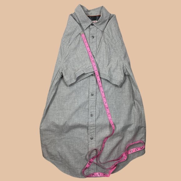 Mossimo - Grey - Short Sleeve Button Up - Picture 9 of 9